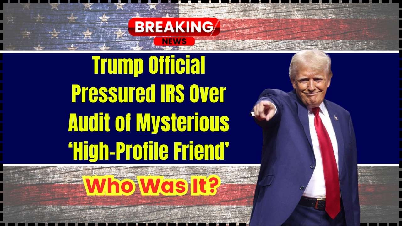 Trump Official Pressured IRS Over Audit of Mysterious ‘High-Profile Friend’